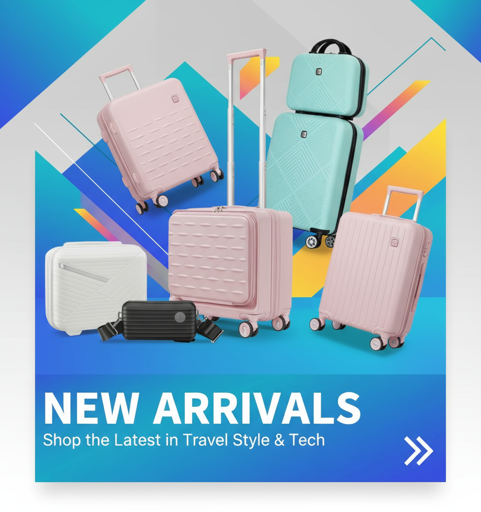 New Arrivals – Stylish & Functional Luggage for Every Traveler